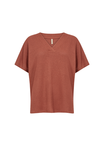 Soyaconcept - Trendy T-shirt korte mouw - Roest - Sc-Delia 1