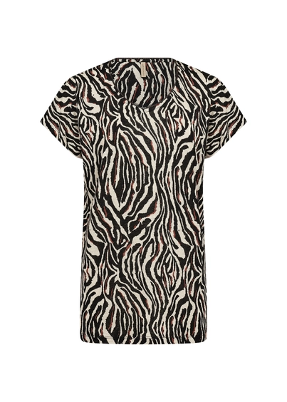 Soyaconcept - Trendy T-shirt korte mouw - Zwart - Sc-Lenise 5 - 27006