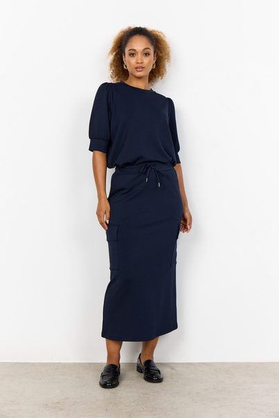 soyaconcept - Trui met ronde hals - Marineblauw - Sc-Banu 83