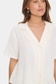 St. Tropez - Blouse korte mouw - Ecru - KatinaSZ Shirt - 30514110