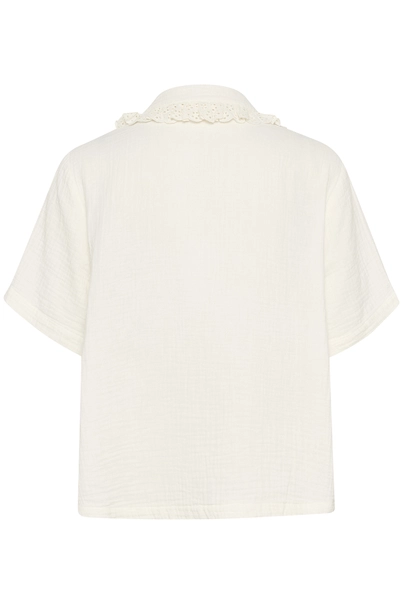 St. Tropez - Blouse korte mouw - Ecru - KatinaSZ Shirt - 30514110