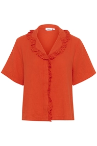 St. Tropez - Blouse korte mouw - Oranje - KatinaSZ Shirt - 30514110