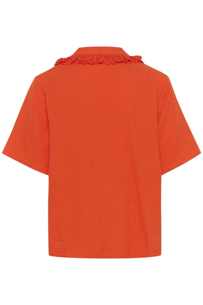 St. Tropez - Blouse korte mouw - Oranje - KatinaSZ Shirt - 30514110
