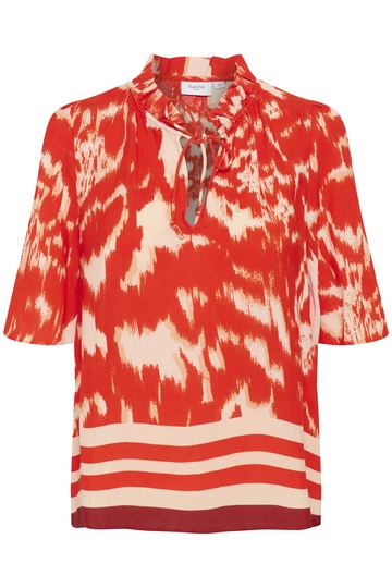St. Tropez - Blouse korte mouw - Oranje - KhloeSZ Blouse - 30514031