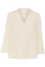 St. Tropez - Blouse lange mouw - Beige - KathaSZ Blouse - 30514113