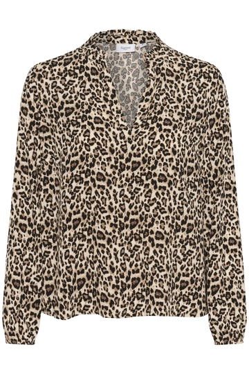 St.Tropez - Blouse lange mouw - Dierenprint - EdaSZ Blouse
