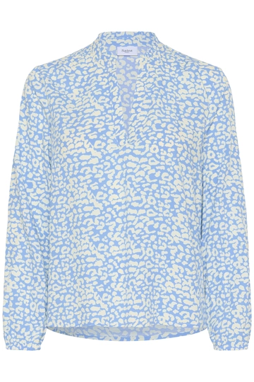 St.Tropez - Blouse lange mouw - Lichtblauw - EdaSZ Blouse