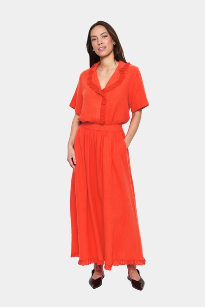 St. Tropez - Rok - Oranje - KatinaSZ Maxi Skirt - 30514111