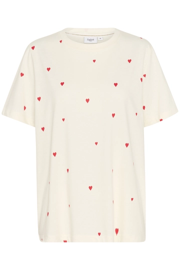 St.Tropez - T-shirt korte mouw - Ecru - DagniSZ T-Shirt
