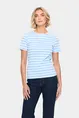 St.Tropez - T-shirt korte mouw - Lichtblauw - AsterSZ SS Stripe T-Shirt