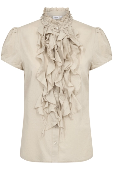 St.Tropez - T-shirt korte mouw - Taupe - TilliSZ SS Shirt