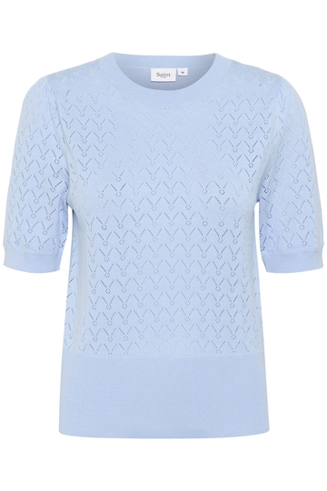St.Tropez - Trui met ronde hals - Blauw - KarnaSZ Puff Pullover