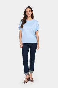 St.Tropez - Trui met ronde hals - Blauw - MilaSZ R-N SS Pullover