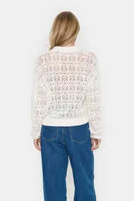St.Tropez - Trui met ronde hals - Ecru - JunaSZ Polo Pullover