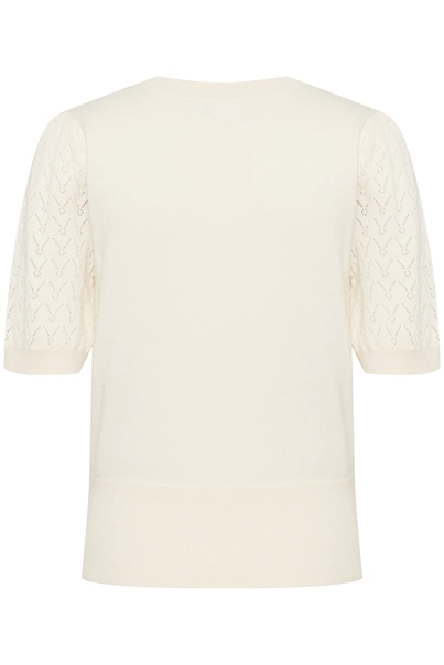 St.Tropez - Trui met ronde hals - Ecru - Karnasz puff pullover