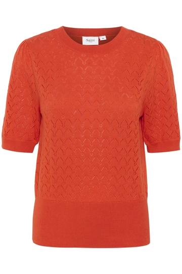 St.Tropez - Trui met ronde hals - Oranje - KarnaSZ Puff Pullover