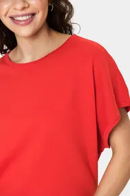 St.Tropez - Trui met ronde hals - Rood - MilaSZ R-N SS Pullover