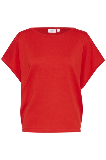 St.Tropez - Trui met ronde hals - Rood - MilaSZ R-N SS Pullover