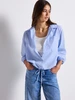 Street One - Blouse lange mouw - Lichtblauw - Chambray Shirtcollar blouse - 345800