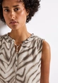Street One - Blouse mouwloos - Beige - chiffon blousetop w fri - 345809