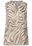 Street One - Blouse mouwloos - Beige - chiffon blousetop w fri - 345809
