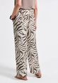 Street One - Jeans - Beige - Wide leg Crepe Viscose AOP HW - A379436