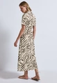 Street One - Jurk - Beige - Maxi Viscose Shirt Dress_AOP - A144565 Maxi Viscose Shirt Dress_AO