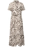 Street One - Jurk - Beige - Maxi Viscose Shirt Dress_AOP - A144565 Maxi Viscose Shirt Dress_AO