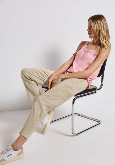 Street One - Katoenen broek - Beige - Bonny Summer Beng - A379201