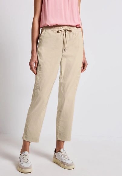 Street One - Katoenen broek - Beige - Bonny Summer Beng - A379201