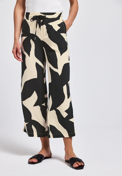 Street One - Katoenen broek - Donkergrijs - Style LTD QR Emee PRINT HW Wid