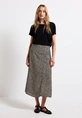 Street One - Rok - Beige - Viscose Wrap Skirt_AOP - 361724