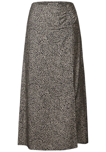 Street One - Rok - Beige - Viscose Wrap Skirt_AOP - 361724