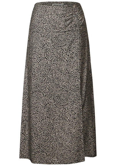Street One - Rok - Beige - Viscose Wrap Skirt_AOP - 361724