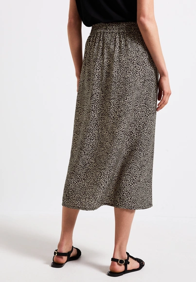 Street One - Rok - Beige - Viscose Wrap Skirt_AOP - 361724