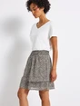Street One - Rok - Bruin - Chiffon Skirt_AOP - A361748