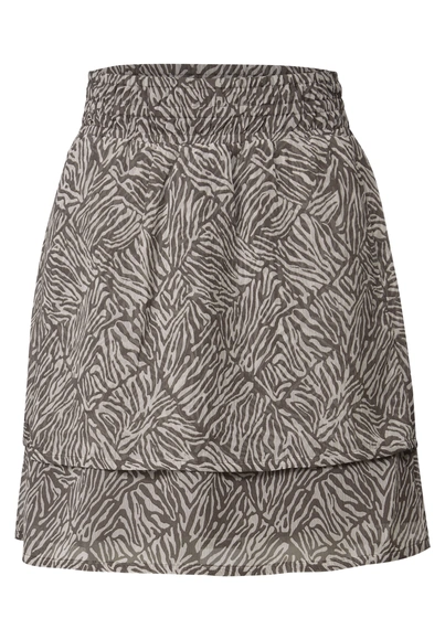 Street One - Rok - Bruin - Chiffon Skirt_AOP - A361748