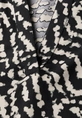 Street One - Spijkerblouse lange mouw - Zwart - LTD QR Splitneck blouse w turn