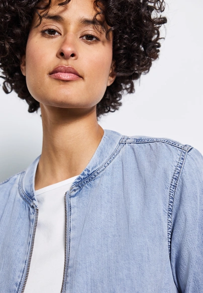 Street One - Spijkerjas - Gebleekte denim - Style Denim-Jacket Bomber - 212691