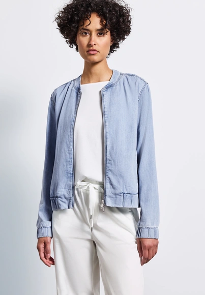 Street One - Spijkerjas - Gebleekte denim - Style Denim-Jacket Bomber - 212691