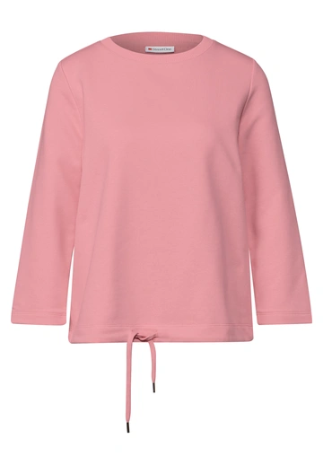 Street One - Sweater - Koraal - Crewneck solid - A303275