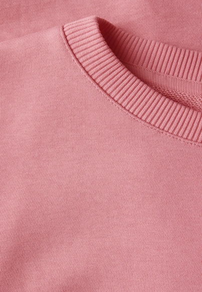 Street One - Sweater - Koraal - Crewneck solid - A303275
