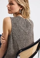 Street One - Tanktop - Beige - Printed jersey top - 323355