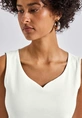 Street One - Tanktop - Ecru - Gania heart neckl - 323499