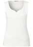Street One - Tanktop - Ecru - Gania heart neckl - 323499