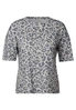 Street One - Trendy T-shirt korte mouw - Beige - LTD QR printed burn dessin - A323347