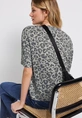 Street One - Trendy T-shirt korte mouw - Beige - LTD QR printed burn dessin - A323347