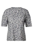 Street One - Trendy T-shirt korte mouw - Beige - LTD QR printed burn dessin - A323347