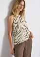Street One - Trendy T-shirt korte mouw - Beige - printed basic top - A323584
