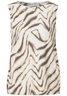 Street One - Trendy T-shirt korte mouw - Beige - printed basic top - A323584